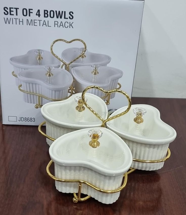 Ensemble de Bols " Coeur de Prestige"