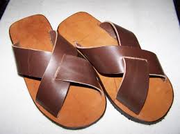 nu-pieds homme cuir